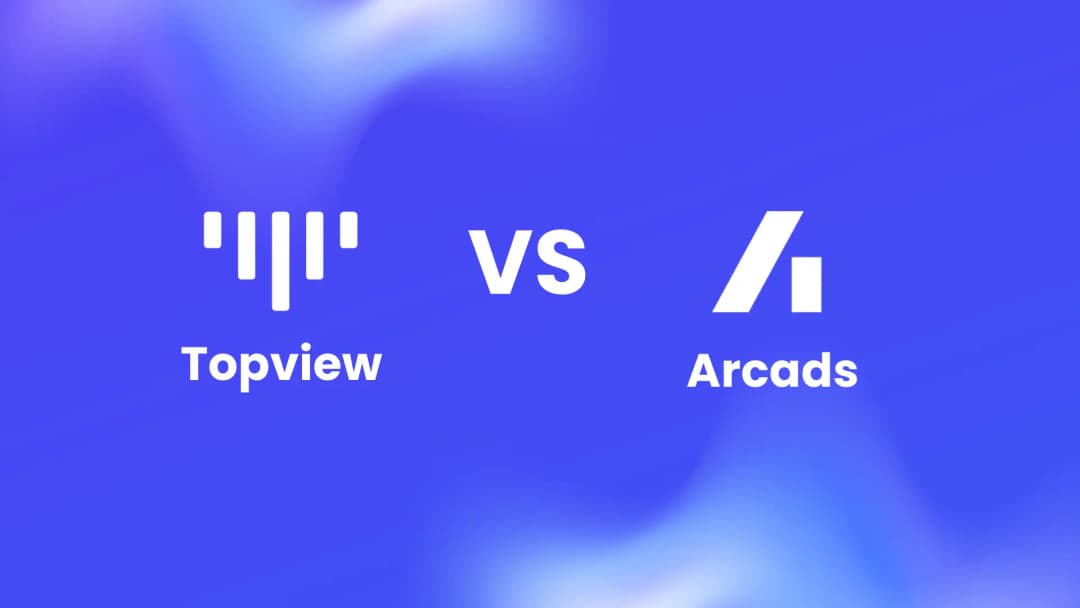 Topview vs Arcads comparison - Best Arcads Alternative for AI video generation
